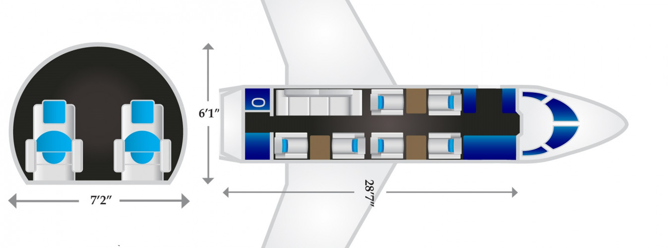 аренда частного самолета Bombardier Challenger 350